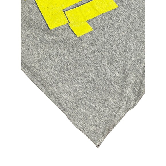 90s/Y2K/VTG Stye Saved By The Bell Crop-Top Shirt Women 1XL 22x19 Gray Cutoff - Picture 4 of 7